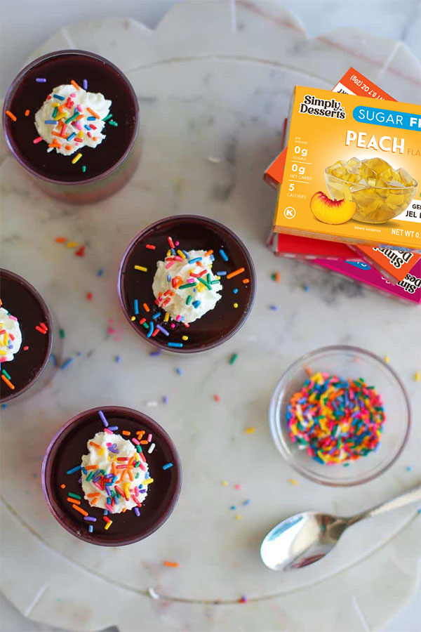 rainbow gradient jel parfaits