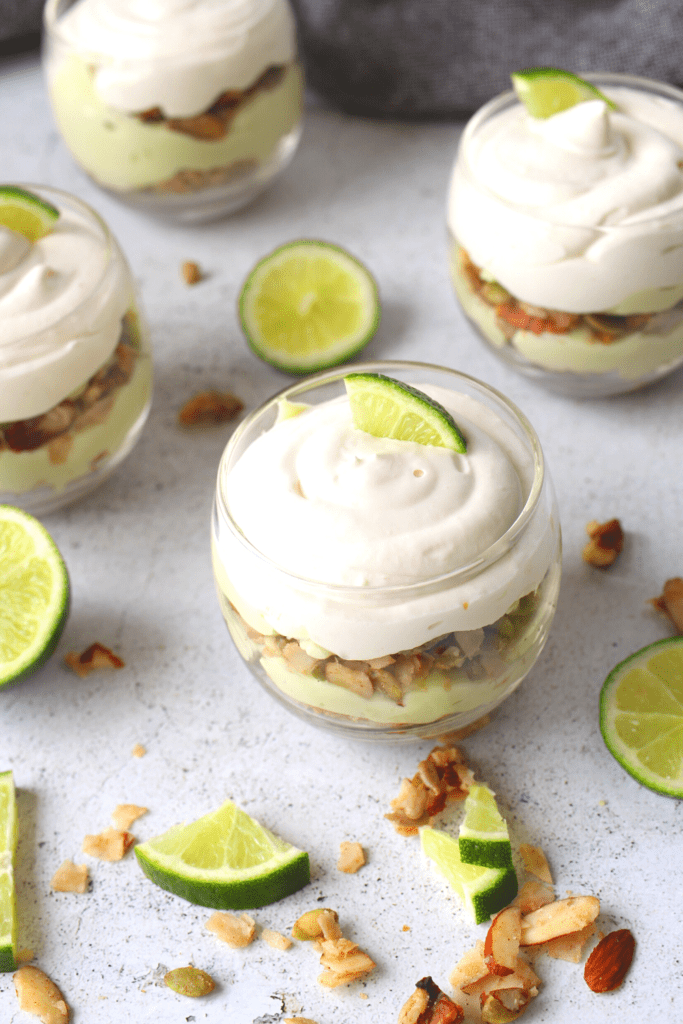 Easy keto key lime Pie Cups - No Bake recipe