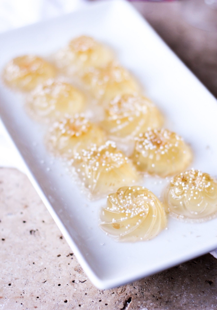 Unflavored Jel Peach Bellini Champaign Bites