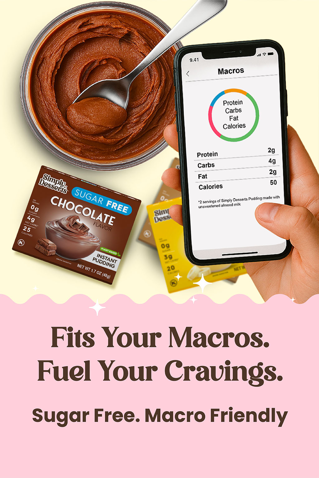 Fits Your Macros. Fuel Your Cravings - Sugar Free. Macro Friendly.