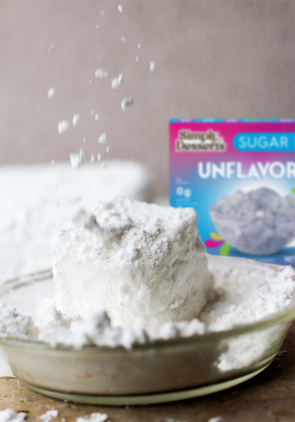 sugar free jumbo marshmallows front view