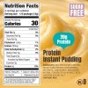 Banana Protein Pudding Nutrition Facts Label - 20g Protein Sugar Free
