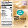 Vanilla Protein Pudding Nutrition Facts Label