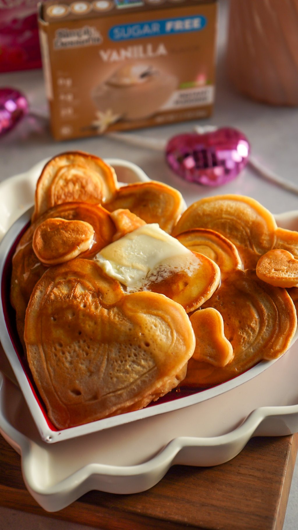 Vanilla Raspberry Heart Pancakes 02